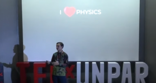 Arifin Dobson, alumni Fisika Unpar, menjadi pembicara dalam TED x UNPAR 2019
